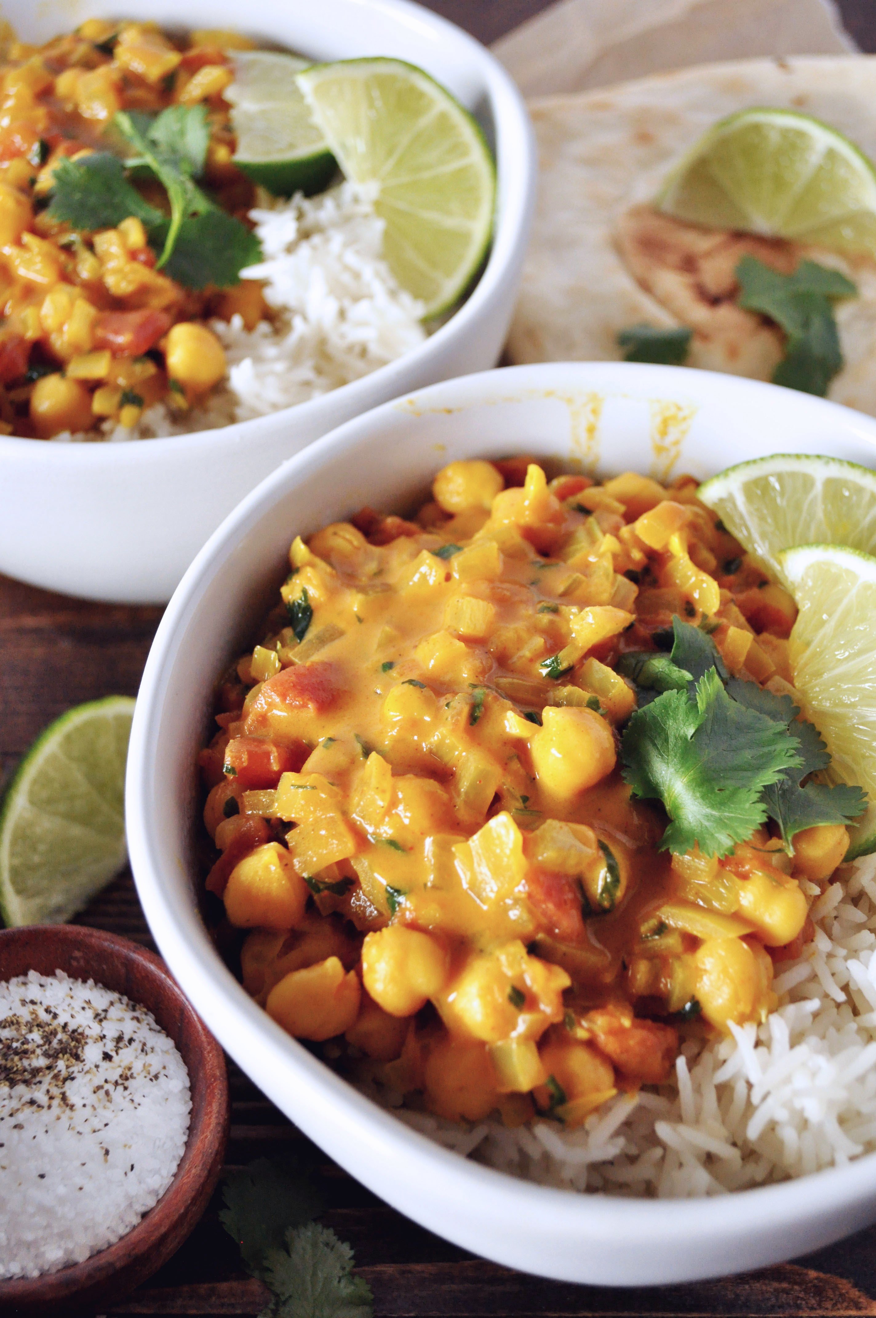 Vegan Chickpea Coconut Curry Home